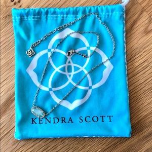kendra scott elisa necklace gold with chalcedony